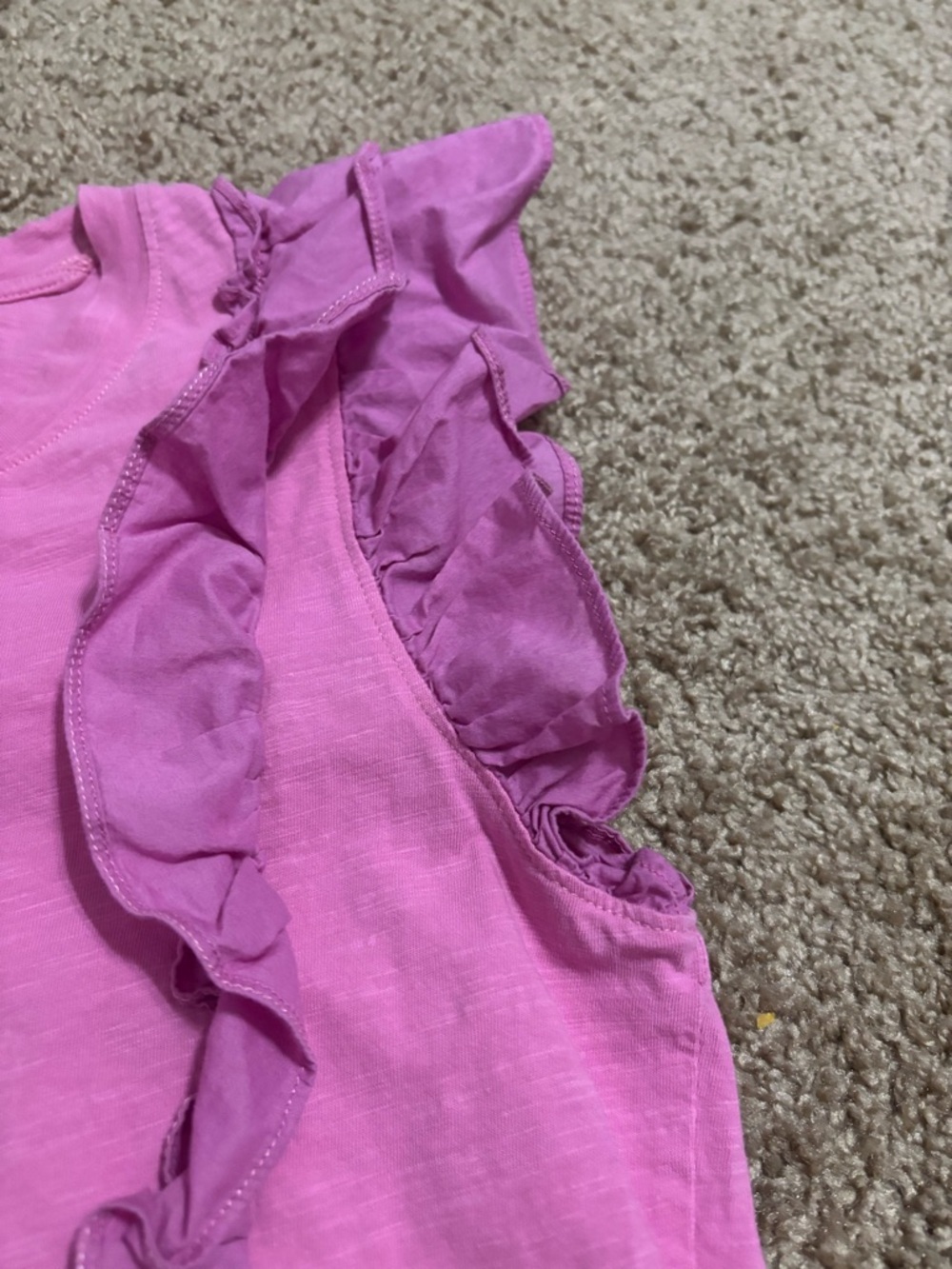 Melissa Nepton Marbella Pink Ruffle Sleeve Top Small 100% Cotton - Picture 4 of 6